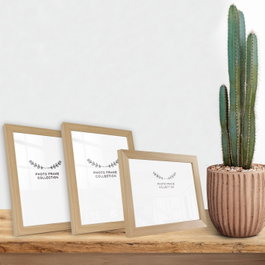 Aberto Design Set de 3 marcos de fotos Natural 15 x 21 cm